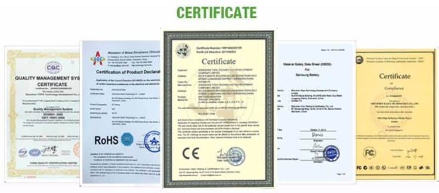 Information on Certification