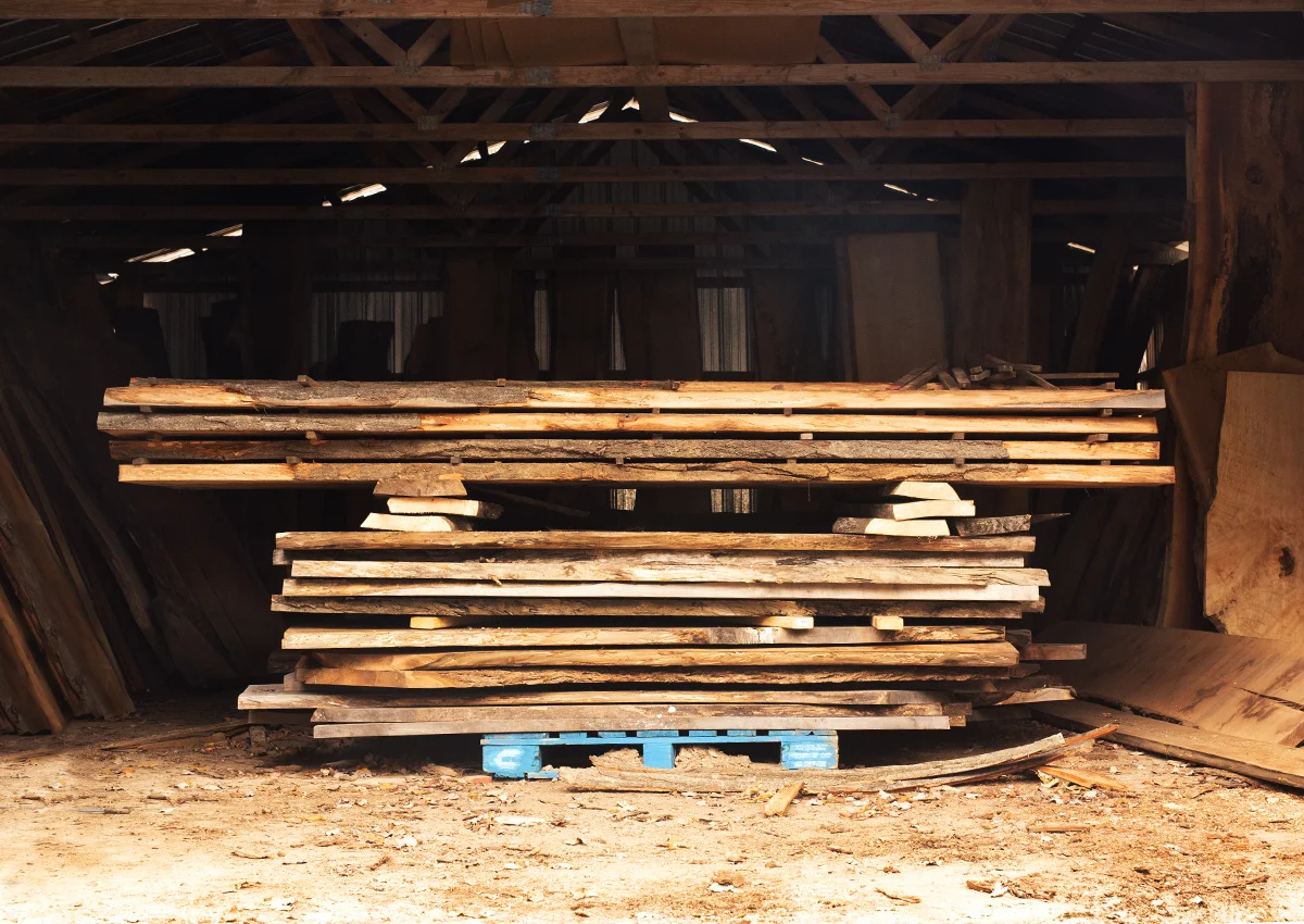 Professional wood drying services using kiln and air drying at Mbakwood Cameroon